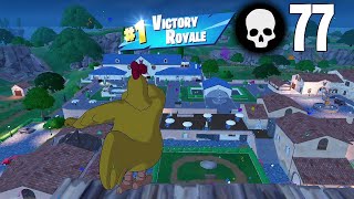 77 Elimination Solo vs Squads Wins Fortnite Chapter 5 Gameplay Ps4 Controller [upl. by Allebasi]