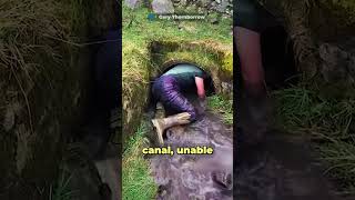 Woman Saves Two Lambs from Water Canal Lamb lambs sheep sheepfarming sheepfarmer farmer farm [upl. by Matland574]