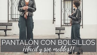 PANTALON CON BOLSILLOS LATERIALES ✂️👖Pantalón cargo ¡fácil y sin moldes [upl. by Ettezzus148]