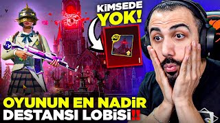 KİMSEDE OLMAYAN OYUNUN EN NADİR DESTANSI LOBİSİNİ ALDIM 😱 BÜYÜK BEDEL ÖDEDİK  PUBG MOBILE [upl. by Neelhsa677]