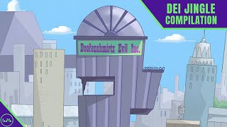 🎵Doofenshmirtz Evil inCORporAted🎵 Mega Compilation of the Phineas amp Ferb Jingle [upl. by Onaimad592]