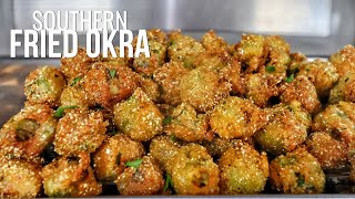 The Secret to Crispy Southern Fried Okra [upl. by Lynus]