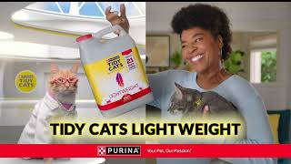 🐾 Tidy Cats Lightweight Litter Easy Cleanup Happy Cats Litterback🙌 tvcommercials tidycats cats [upl. by Jak]