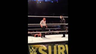 Stings WWE debut live [upl. by Ynnattirb652]