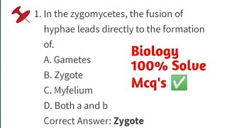 Top Biology Mcqs For PreEntry Test  Easy Preparation  University of Sindh ✅ [upl. by Nohj]