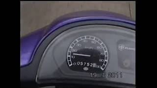 Piaggio Zip SSL 25 Mofa Tacho Video Top Speed [upl. by Emanuela614]