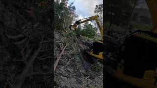 Komatsu PC138  Engcon Tiltrotator amp Stone Grab Effortless Tree Disassembly canyoudigitnz [upl. by Domenech746]