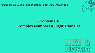 Problem 64 Geometrical Applications of Complex Numbers [upl. by Anavas242]