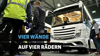 LuxusReisemobile und Camper für den kleineren Geldbeutel  Unterwegs auf der Caravan Bremen 2023 [upl. by Mellette]