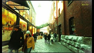 Distillery District 2023 Winter Village  Toronto Christmas Market  ON CANADA [upl. by Aiym]