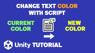 Unity Change Text Color In Script  Unity TextMeshPro Change Text Color [upl. by Francesca640]