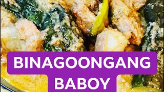 BINAGOONGANG BABOY WITH TALONG [upl. by Isadora]