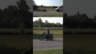 Diesel KLR motorcycle tows a Mercedes Sprinter Van [upl. by Neyu292]