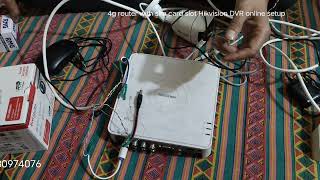 4g router with sim card slot connect to Hikvision DVR online setup [upl. by Eecats]