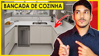 BANCADA DE COZINHA  18 TIPOS DE BANCADA PORCELANATO GRANITO QUARTZO E MUITO MAIS [upl. by Aenej956]