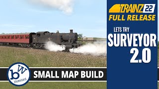 Trainz 22 Full release Surveyor 20  We build a small route to test it out [upl. by Auhso]