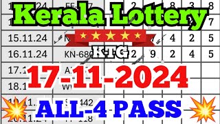 Kerala lottery guessing  17112024  Kerala lottery result [upl. by Rentschler]