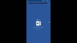 How to convert Word To PDF On Android Without installing apps [upl. by Pages980]