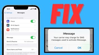 How To Fix iMessage Activation Error iOS 18 2024 [upl. by Selway255]