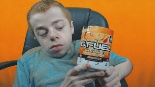 MY NEW FAVORITE GFUEL FLAVOR quotPEACH ICED TEAquot [upl. by Esiuolyram965]