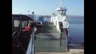 Open Top Bus on the Sandbanks to Studland Chain Ferry [upl. by Em]