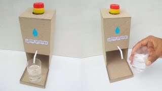 how to make water dispenser at home very easythe discovery densubscribescience experiments [upl. by Sheilah]