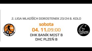 Házená DHK BANÍK MOST B × DHC PLZEŇ B [upl. by Annavas]