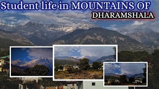 WINTERS IN MOUNTAINS OF DHARAMSHALA HIMACHAL PRADESH  SNOWFALL VIEW  MOUNTAIN VLOGS [upl. by Corrinne]