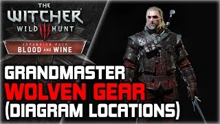 WITCHER 3 Grandmaster WOLVEN Armor Set GUIDE ► Starting Quest Diagrams Locations Crafting Stats [upl. by Eusoj196]