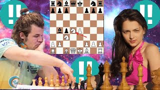 Crazy Magnus Carlsen vs Alexandra Kosteniuk 181 [upl. by Portia]