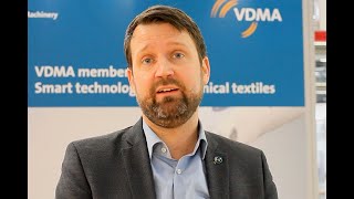 Dr Harald Weber Managing Director VDMA talks about German technologies at Techtextil 2024 [upl. by Sheeran326]