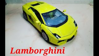 How to make Car from CardboardLamborghini Gallardo How to make Lamborghini Gallardo [upl. by Quillon]