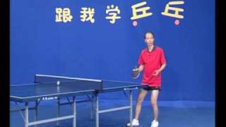 Table tennis technology 摆短与劈长技术 唐建军 [upl. by Troy]