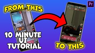 Valorant  Adobe Premiere Pro TikTok UI Tutorial GET MORE VIEWS ON TIKTOK WITH THIS EDITING TRICK [upl. by Nanette]