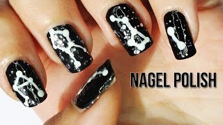 Sternbilder Nägel Tutorial  Himmlisches Nageldesign [upl. by Uzial]