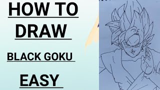 How to draw Black goku step by step  Black goku kaise banaye  Easy Black goku  👻👻 [upl. by Maccarone]