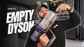 How to Empty Dyson Vacuum  Dyson V10 and similar models [upl. by Nomahs716]