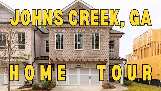 Modern Elegance in Johns Creek Georgia Home Tour of Stunning Townhome [upl. by Oj]