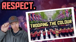 Californian Reacts  Trooping The Colour  First Time Reaction [upl. by Gillette]