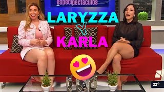 Laryzza Mireles y Karla Minaya los espectaculos N Las Noticias Televisa Monterrey [upl. by Anovahs]