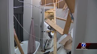 Elkhorn family must rebuild 30 days after moving into new home due to Fridays tornado [upl. by Gipsy]