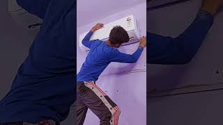 voltas split ac fitting youtubeshorts [upl. by Phineas]