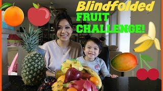 Guess the Fruit Challenge Blindfolded  AverysPlaytime [upl. by Tinya653]