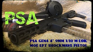 PSA  AR9 P9 GEN4  4quot barrel [upl. by Aurita873]