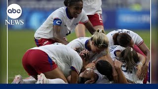 US women’s national soccer team aims for gold against Brazil [upl. by Ecikram]