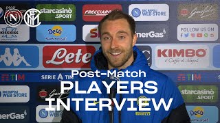 NAPOLI 11 INTER  ERIKSEN  BARELLA EXCLUSIVE INTERVIEWS SUB ENGITA 🎤⚫🔵 [upl. by Gabrielson976]