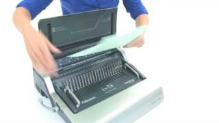 Fellowes Galaxy 500 Plastic Comb Binding Machine Demo  5218201 [upl. by Latoniah]