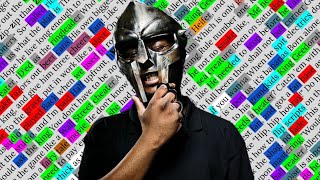 MF DOOM Fazers  Rhyme Scheme Highlighted [upl. by Bakki]