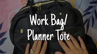 Pack My Work Bag With Me  Whats in My Planner Tote [upl. by Maguire]