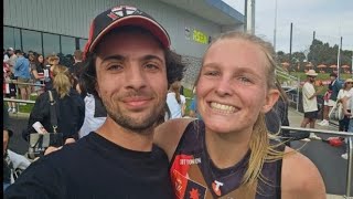 SCOOPS AFLW MATCHDAY VLOG Saints vs Dees quotWattos 50th ends with a Demons winquot aflw [upl. by Sualokin]